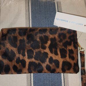 Leopard wristlet